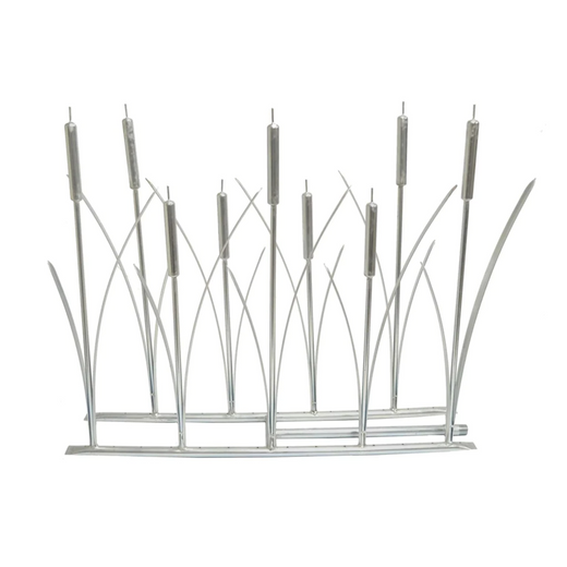 The Outdoor Plus Cat Tail Fireplace Burner, 6-inch x 18-inch, stainless steel