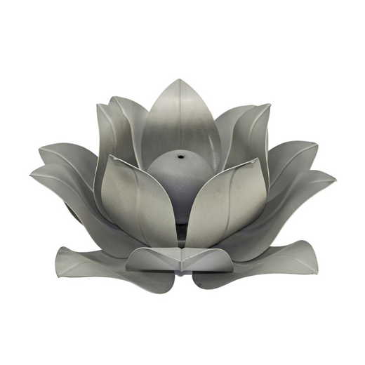 The Outdoor Plus Lotus Flower Burner, 18-inch, stainless steel, fire pit ornament