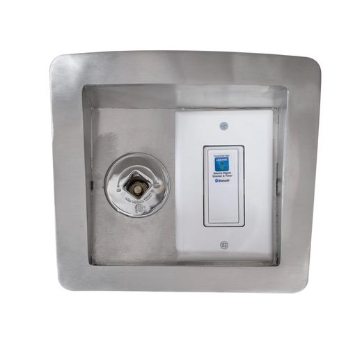 The Outdoor Plus 1Hr Button Timer with Key Valve, recessed panel