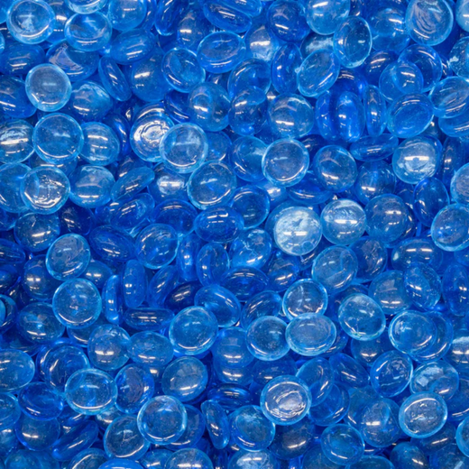 The Outdoor Plus Cerulean Pebbles, 25 lb, 3/4-inch