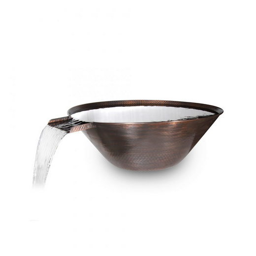 The Outdoor Plus Remi Water Bowl, 31-inch, hammered copper