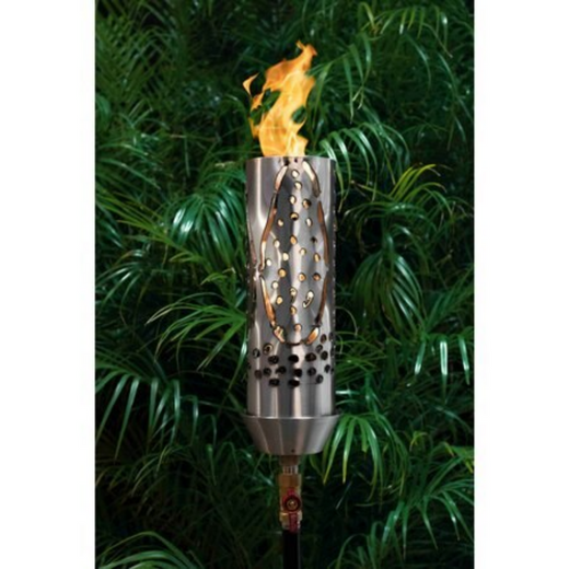 The Outdoor Plus Coral Original TOP Torch & Post Complete, stainless steel, propane