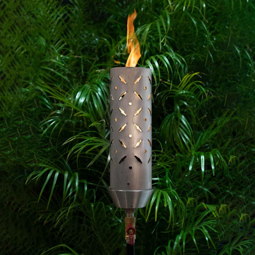 The Outdoor Plus Diamond Original TOP Torch & Post Complete, stainless steel, natural gas
