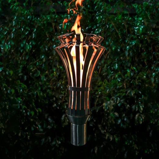 The Outdoor Plus Gothic Original TOP Torch & Post Complete, stainless steel, natural gas