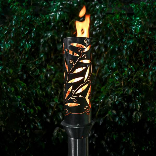 The Outdoor Plus Havana Original TOP Torch & Post Complete, stainless steel, propane