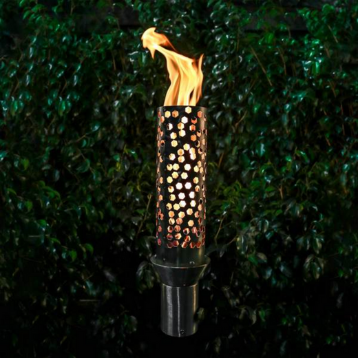 The Outdoor Plus Honeycomb Original TOP Torch & Post Complete, stainless steel, propane