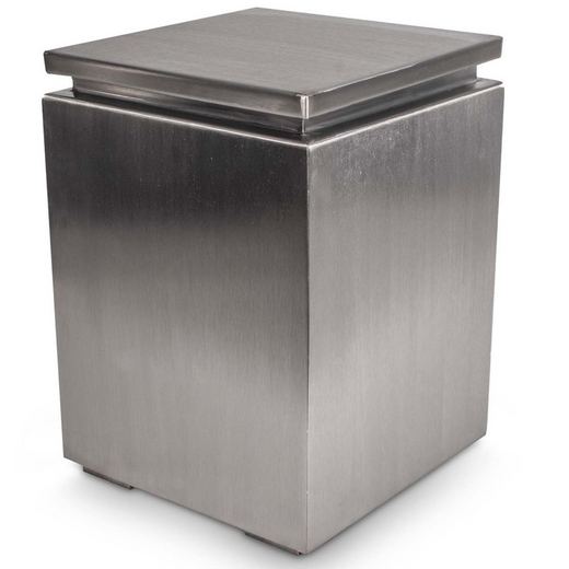 The Outdoor Plus Propane Tank Enclosure with Removeable Top, stainless steel
