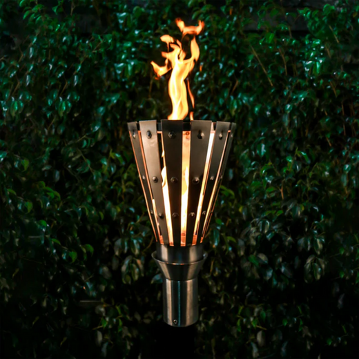 The Outdoor Plus Trojan Original TOP Torch & Post Complete, stainless steel, natural gas