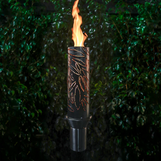 The Outdoor Plus Tropical Original TOP Torch & Post Complete, stainless steel, natural gas