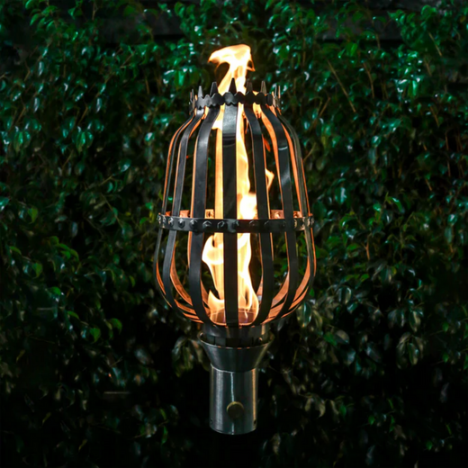 The Outdoor Plus Urn Original TOP Torch & Post Complete, stainless steel, natural gas