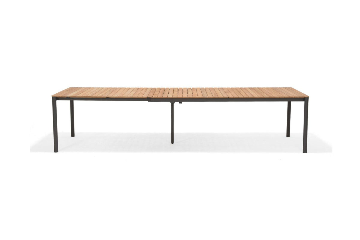 LifestyleGarden Topaz Extendable Outdoor Dining Table, Seats 10 to 12