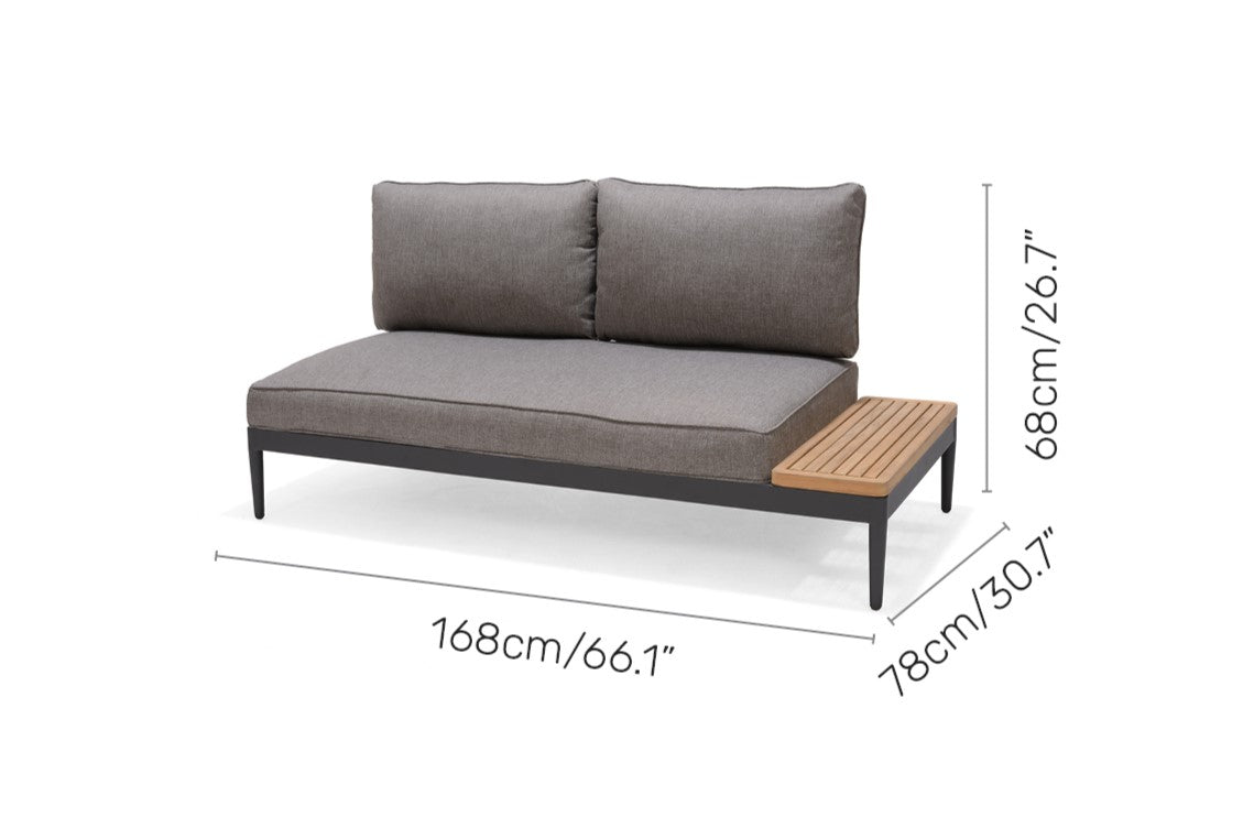 LifestyleGarden Topaz 4 Piece Outdoor Daybed and Sofa Set