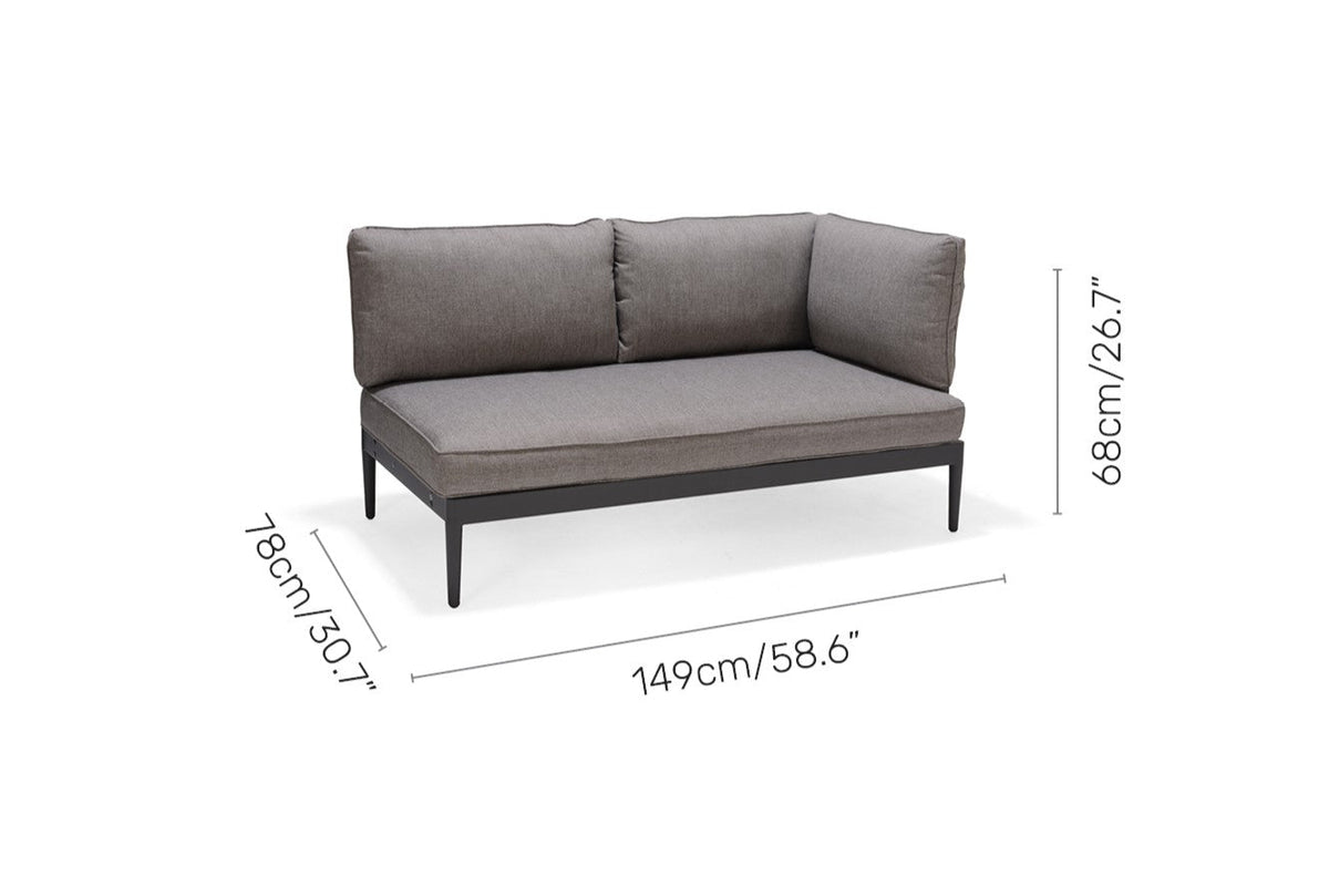 LifestyleGarden Topaz 3 Piece Outdoor Daybed and Sofa Set