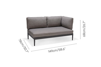 LifestyleGarden Topaz 4 Piece Outdoor Daybed and Sofa Set