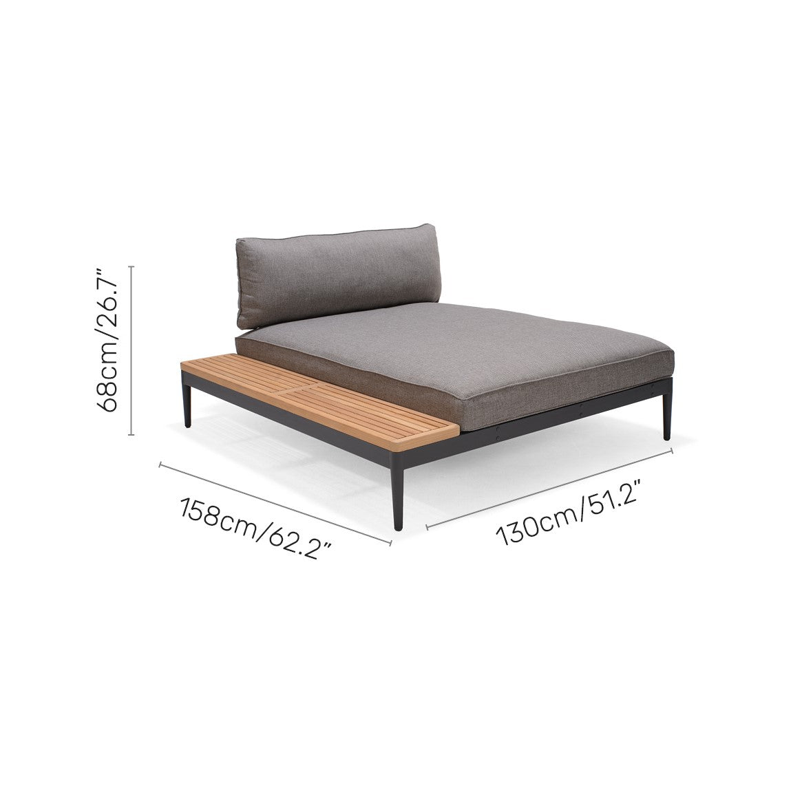 LifestyleGarden Topaz 4 Piece Outdoor Daybed and Sofa Set