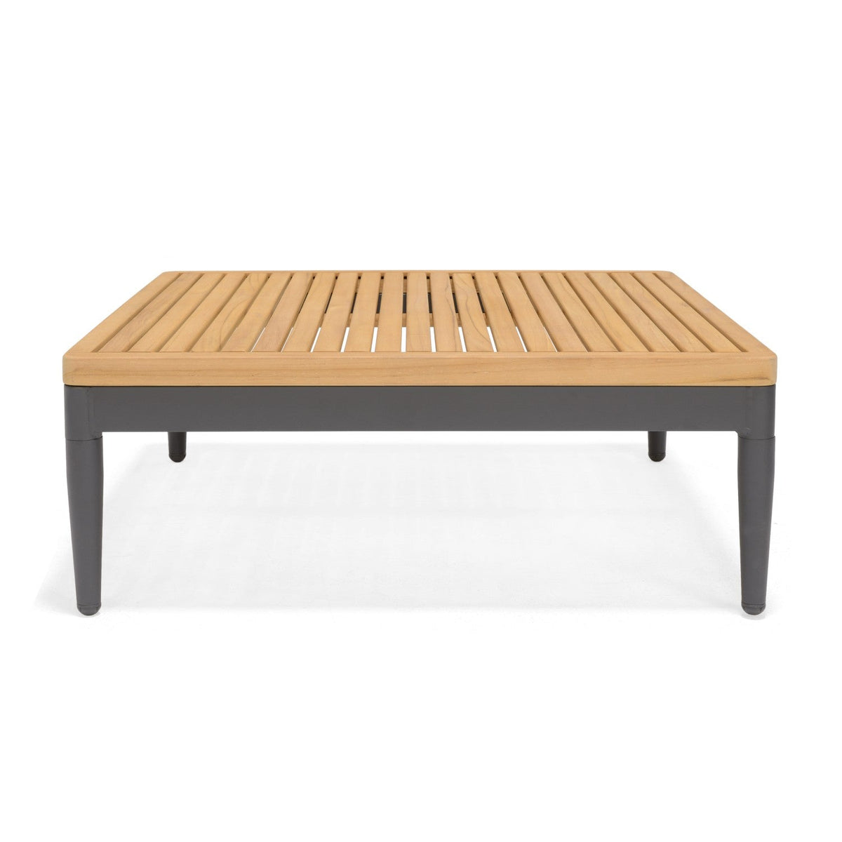 LifestyleGarden Topaz Teak and Aluminum Square Outdoor Coffee Table