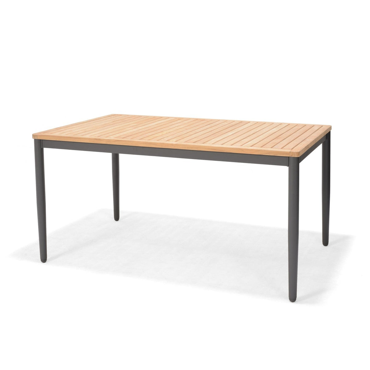 LifestyleGarden Topaz Teak and Aluminum Rectangular Outdoor Dining Table