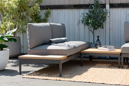 LifestyleGarden Topaz 4 Piece Outdoor Sofa and Coffee Table Set