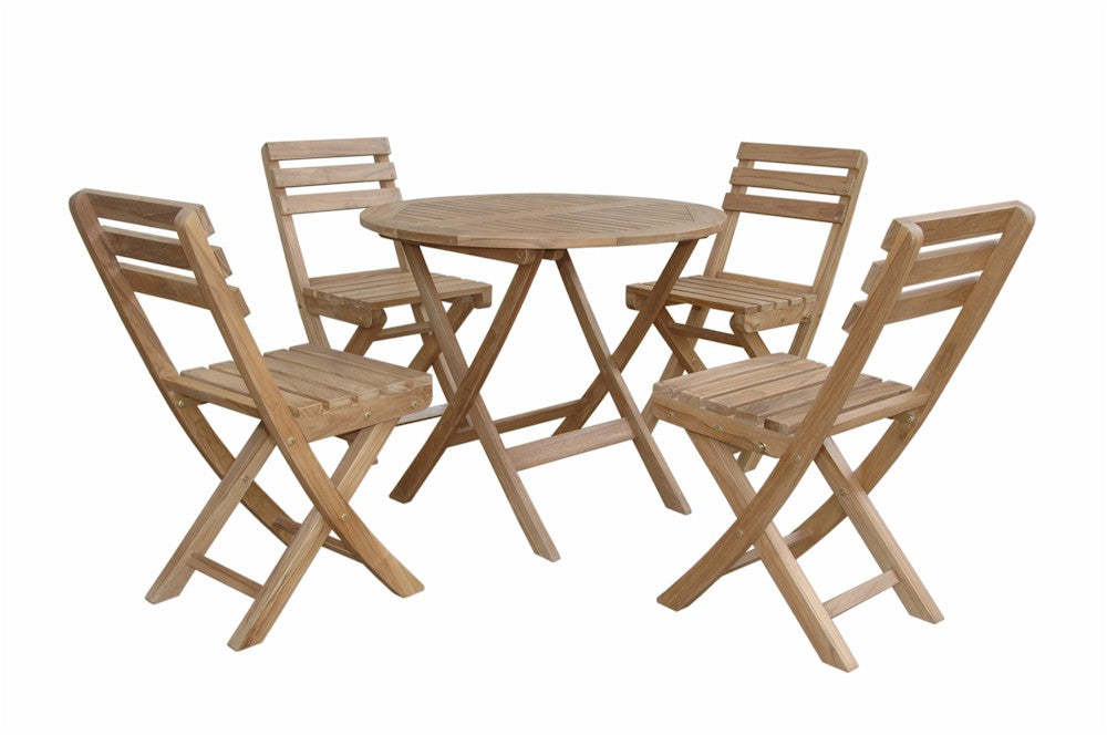 Anderson Teak Chester Alabama 5-Piece Bistro Set