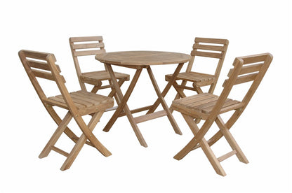 Anderson Teak Chester Alabama 5-Piece Bistro Set