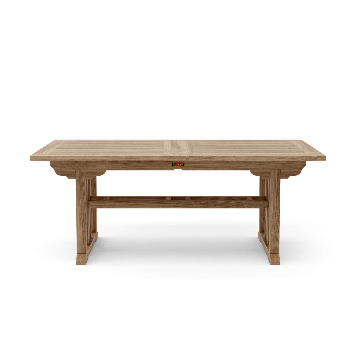 Anderson Teak Sahara 106" Rectangular Double Ext. Table