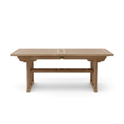 Anderson Teak Sahara 106" Rectangular Double Ext. Table
