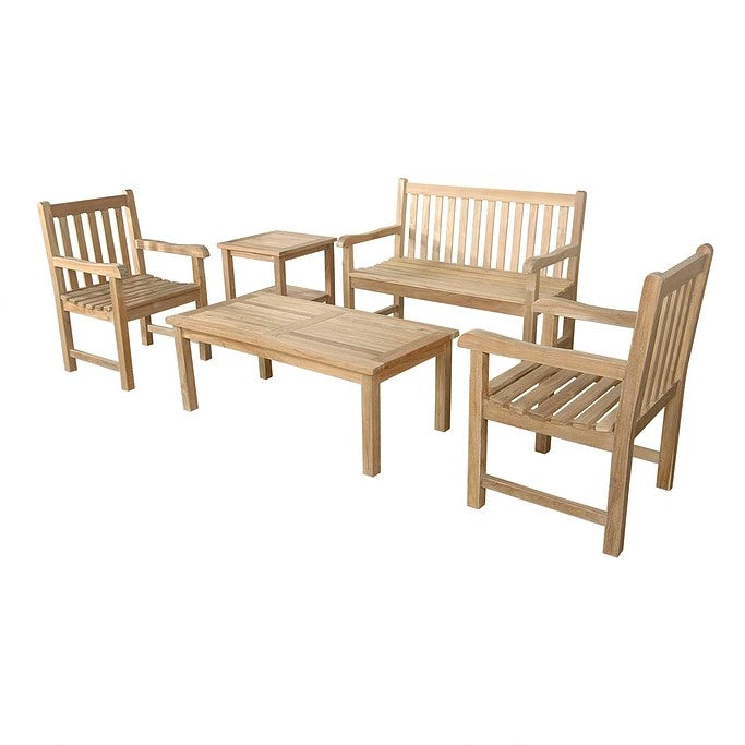 Anderson Teak Classic 2-Seater 5-Piece Conversation Set