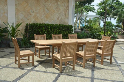 Anderson Teak Bahama Sahara 9-Piece 10' Rectangular Dining Set