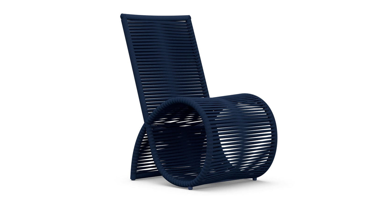 Wave Dining Chair, Set of 2 in Midnight Blue