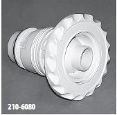 Waterway Poly Gunite Deluxe Series Fixed Directional Scalloped Spa Jet Internal 210-6080