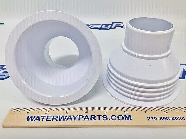Waterway Plastics Niche, Storm Gunite Jet (Thread In Style) White Niche Storm Gunite Jet 218-7650 | 218-7650