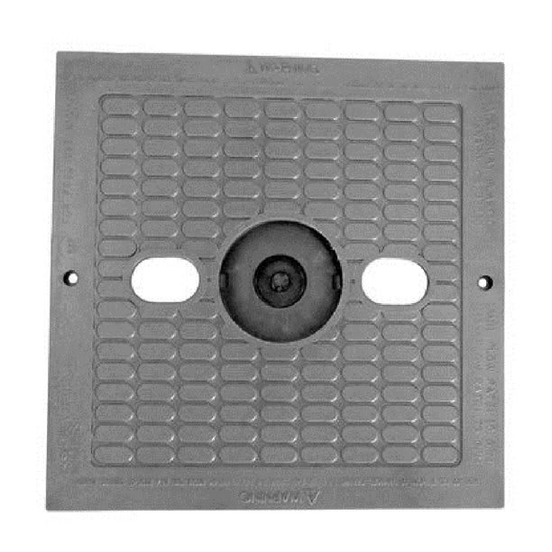 Waterway Plastics Gray Square 519-9507