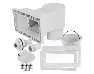 Waterway Plastics 806105101204 Wide Mouth Skimmer Package for Above Ground Pool
