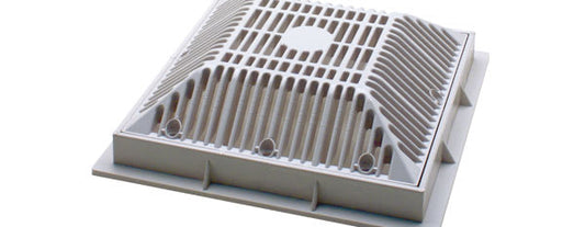 Waterway Plastics 8" Tru Flo Drain Cover & Frame | 640-1800 V