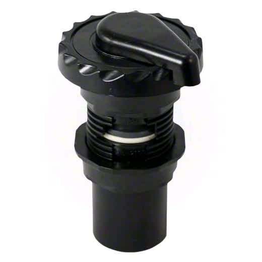 Waterway 660-3561 1" Top Scalloped Access Silent Air Control, Black