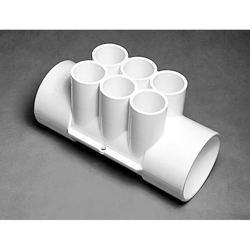 Waterway Plastics 806105119827 2"S X 2"S (6)3/4" Ports Manifold