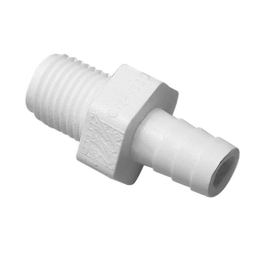 Waterway Plastics Barb Adapter 1/4" Mpt X 3/8" | 672-4350