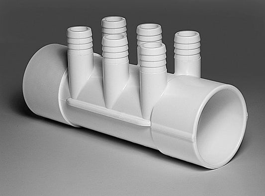 Waterway Plastics Sp Manifold, 2"S X 2"S X (6) Port 3/4" Rb  | 672-7120