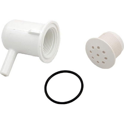 Waterway 0.37-inch Smooth Barb Elbow Style Top Flo Spa Air Injector for superior spa airflow.