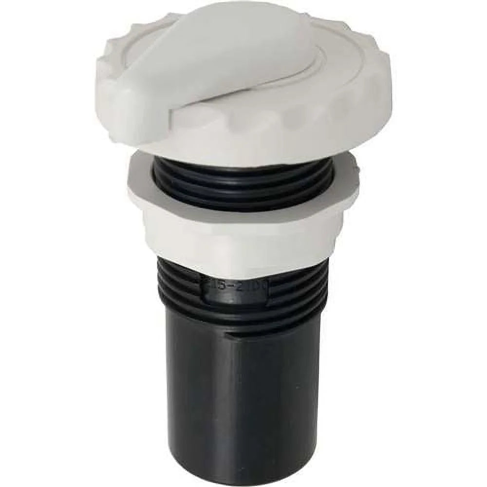 Waterway Plastics Air Control White 1 - 660-3560 for spa airflow control, sleek finish