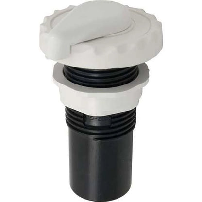 Waterway Plastics Air Control White 1 - 660-3560 for spa airflow control, sleek finish