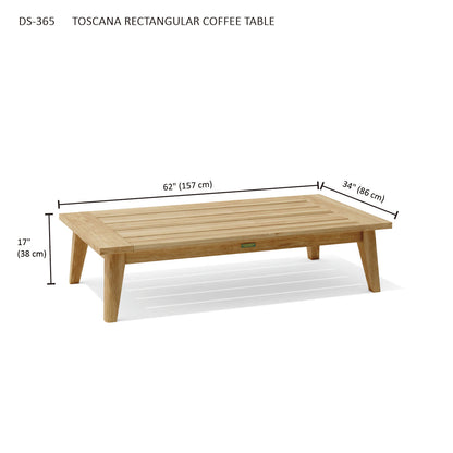 Anderson Teak Toscana Rectangular Coffee Table