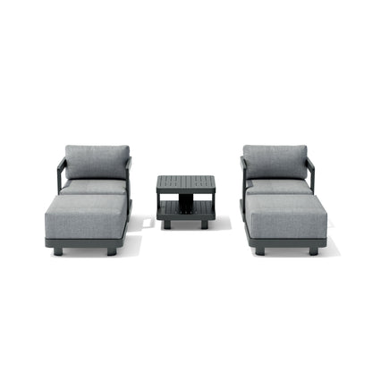 Anderson Teak Granada 5-Piece Aluminum Deep Seating