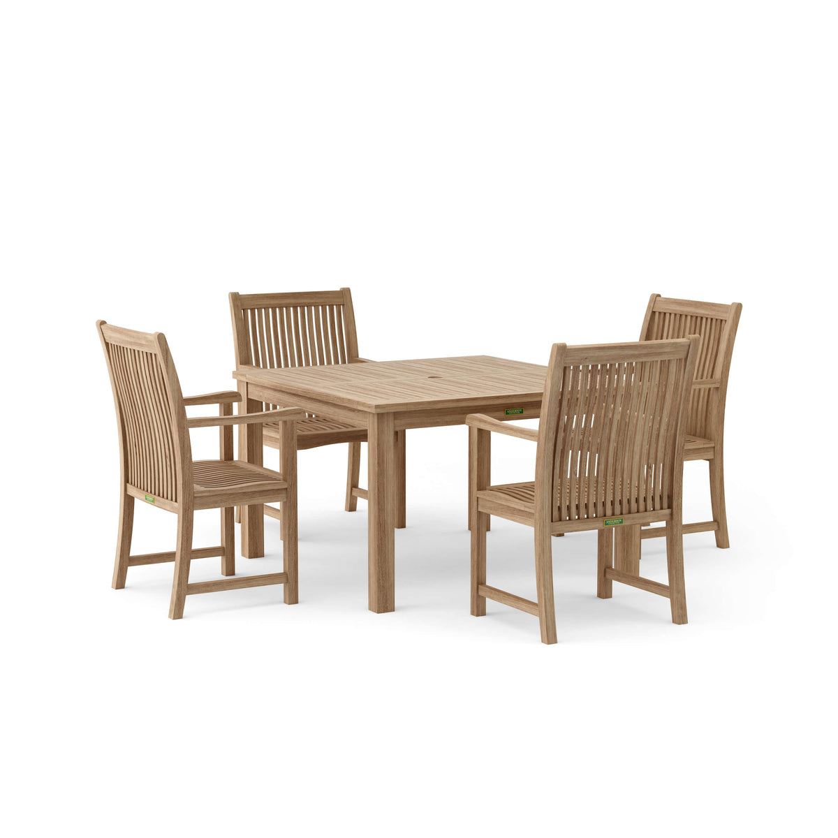 Anderson Teak Windsor Chicago 5-Piece Dining Table Set