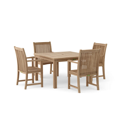 Anderson Teak Windsor Chicago 5-Piece Dining Table Set