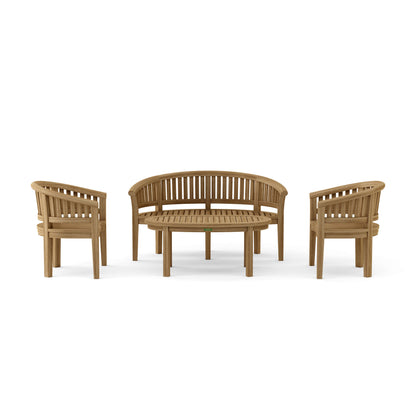Anderson Teak Curve 4-Piece Conversation Set