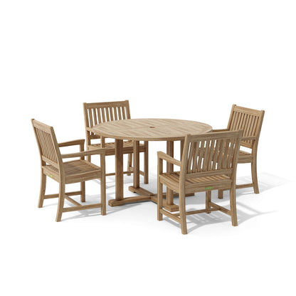 Anderson Teak Tosca Rialto Armchair 5-Piece Dining Set
