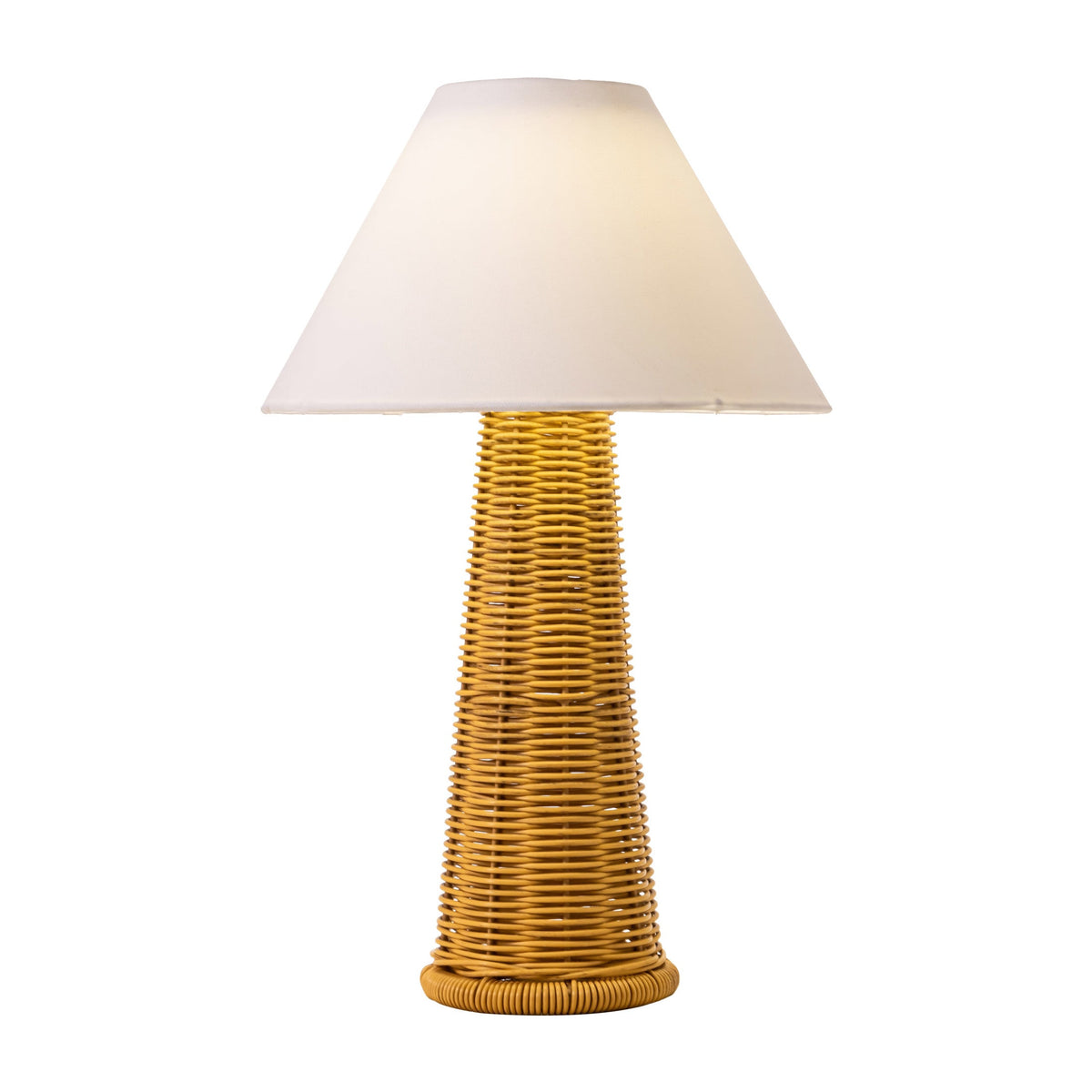 Palmia Outdoor Solar Table Lamp, Natural