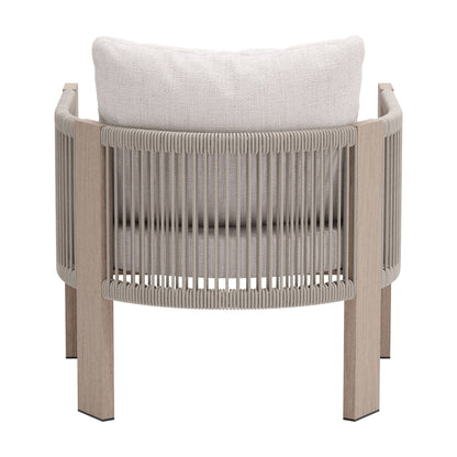 Rebel Outdoor Patio Accent Chair, Beige