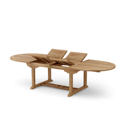 Anderson Teak Bahama 117" Oval Extension Table w/ Double Extensions